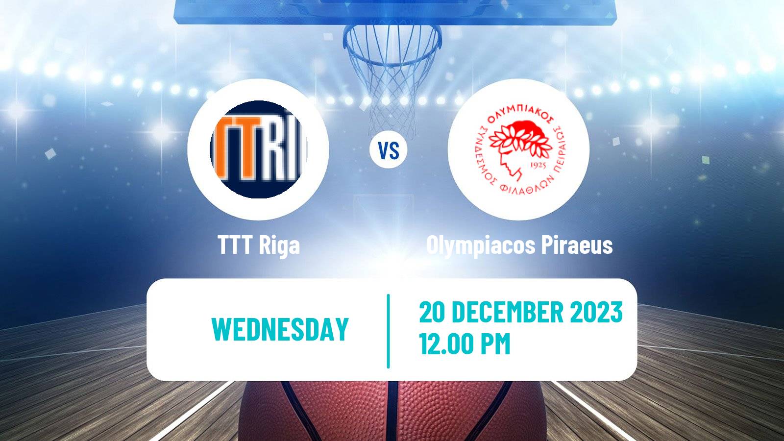 Basketball Eurocup Women TTT Riga - Olympiacos Piraeus