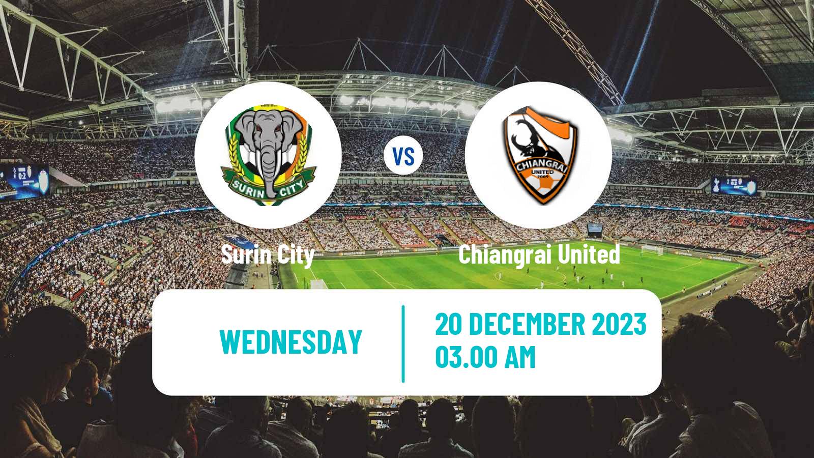 Soccer Thai FA Cup Surin City - Chiangrai United