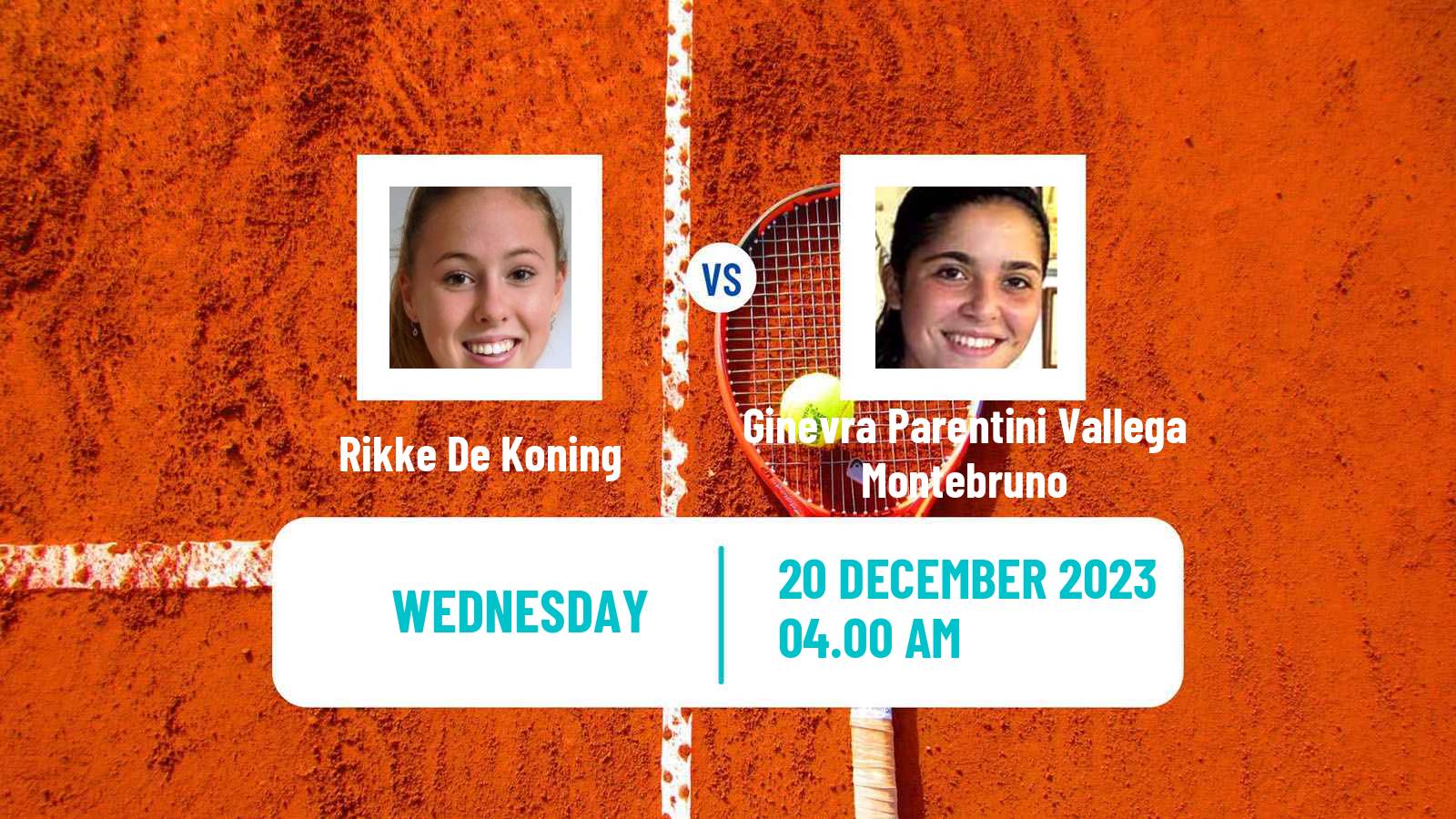 Tennis ITF W15 Antalya 23 Women Rikke De Koning - Ginevra Parentini Vallega Montebruno