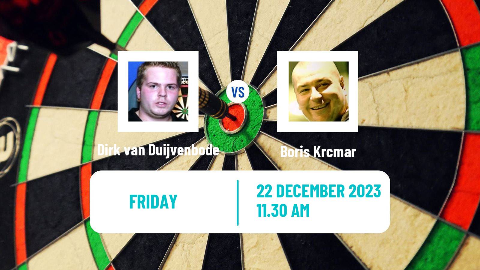 Darts PDC World Championship Dirk van Duijvenbode - Boris Krcmar