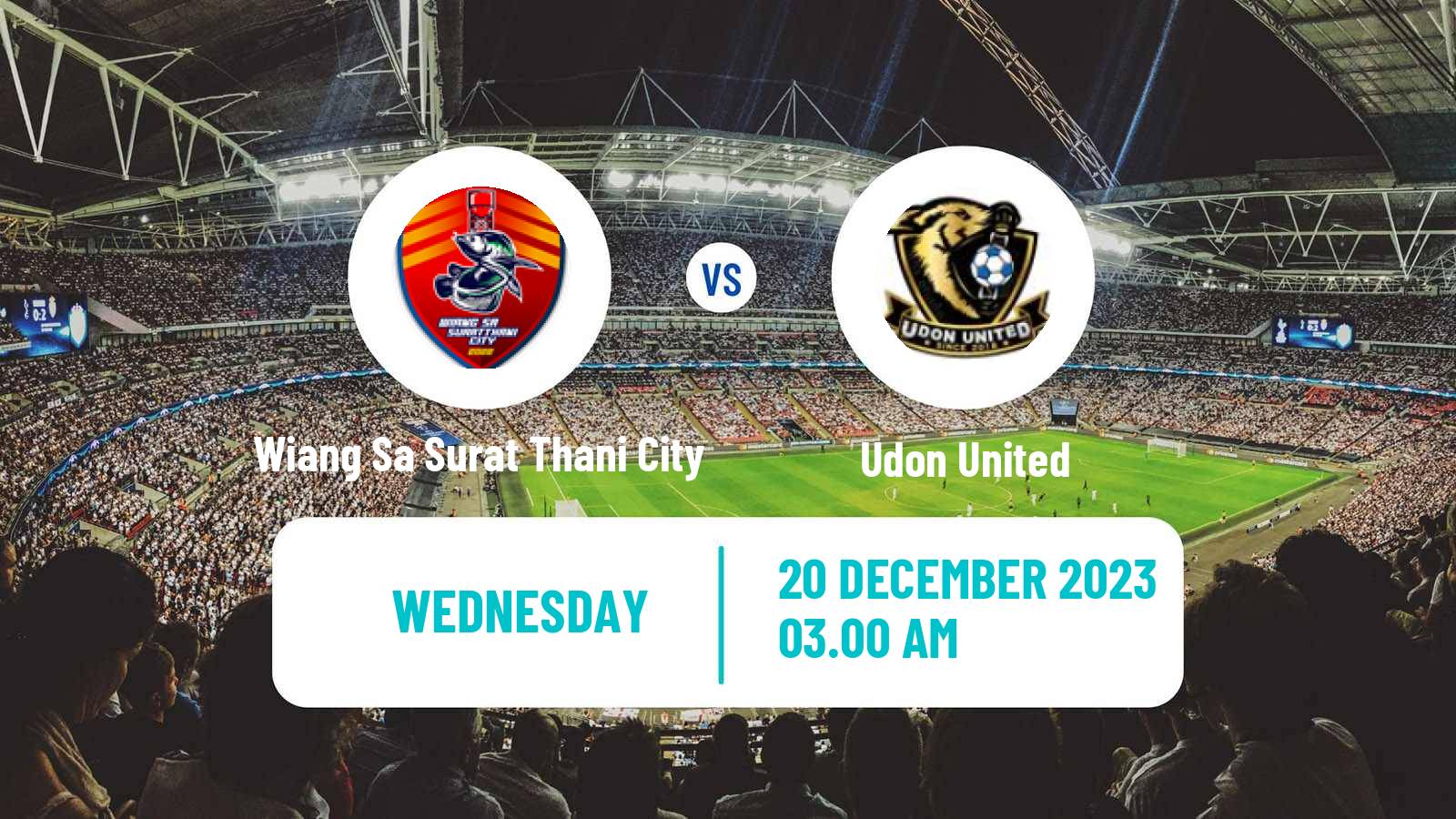 Soccer Thai FA Cup Wiang Sa Surat Thani City - Udon United