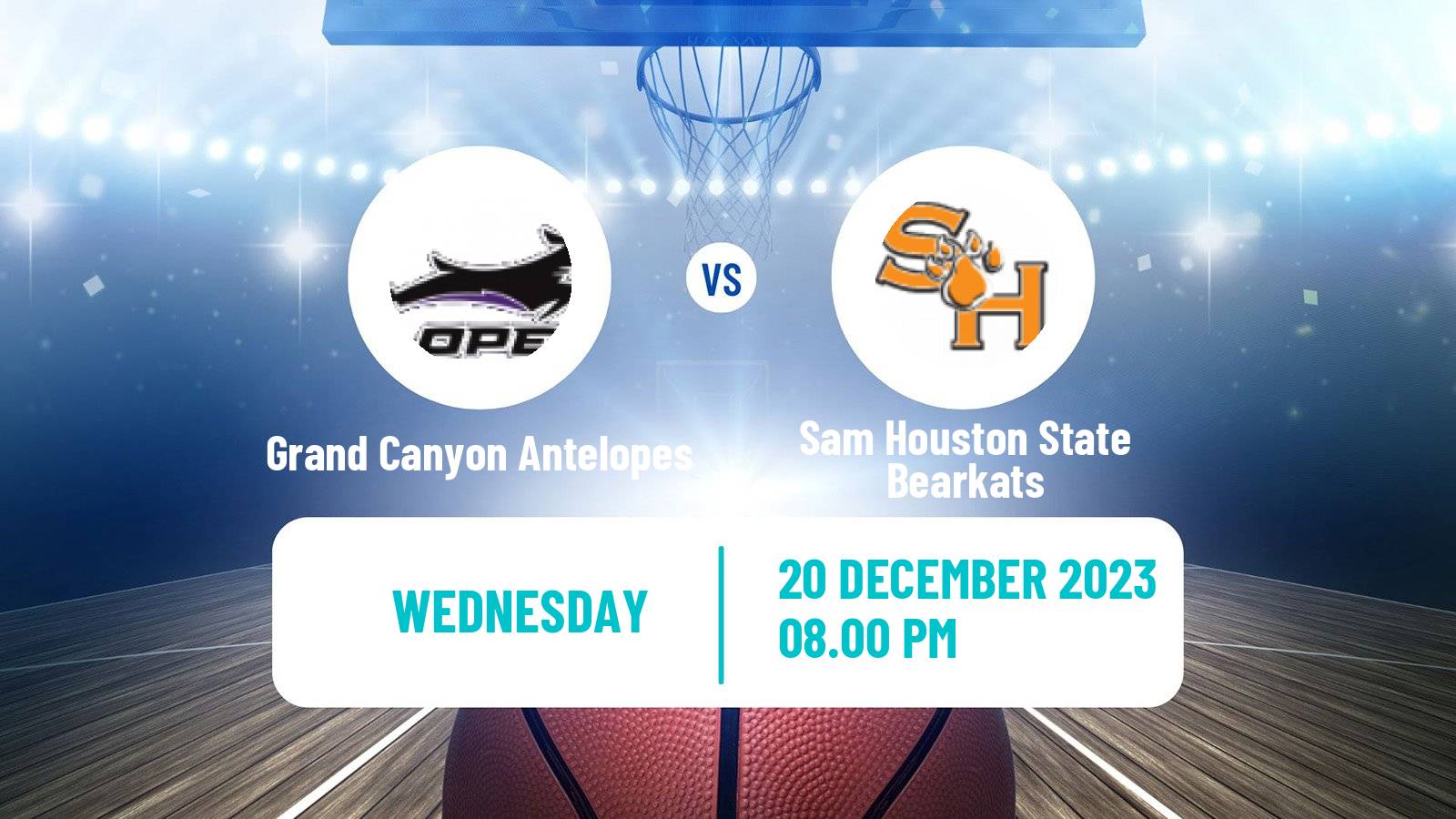 Basketball NCAA College Basketball Grand Canyon Antelopes - Sam Houston State Bearkats