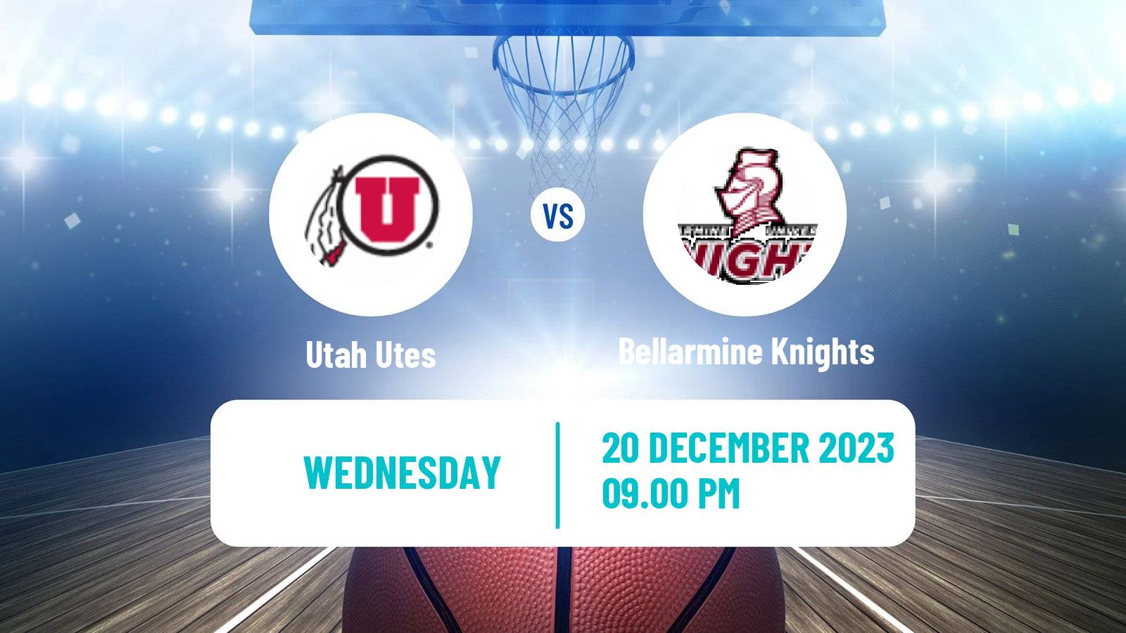 Basketball NCAA College Basketball Utah Utes - Bellarmine Knights