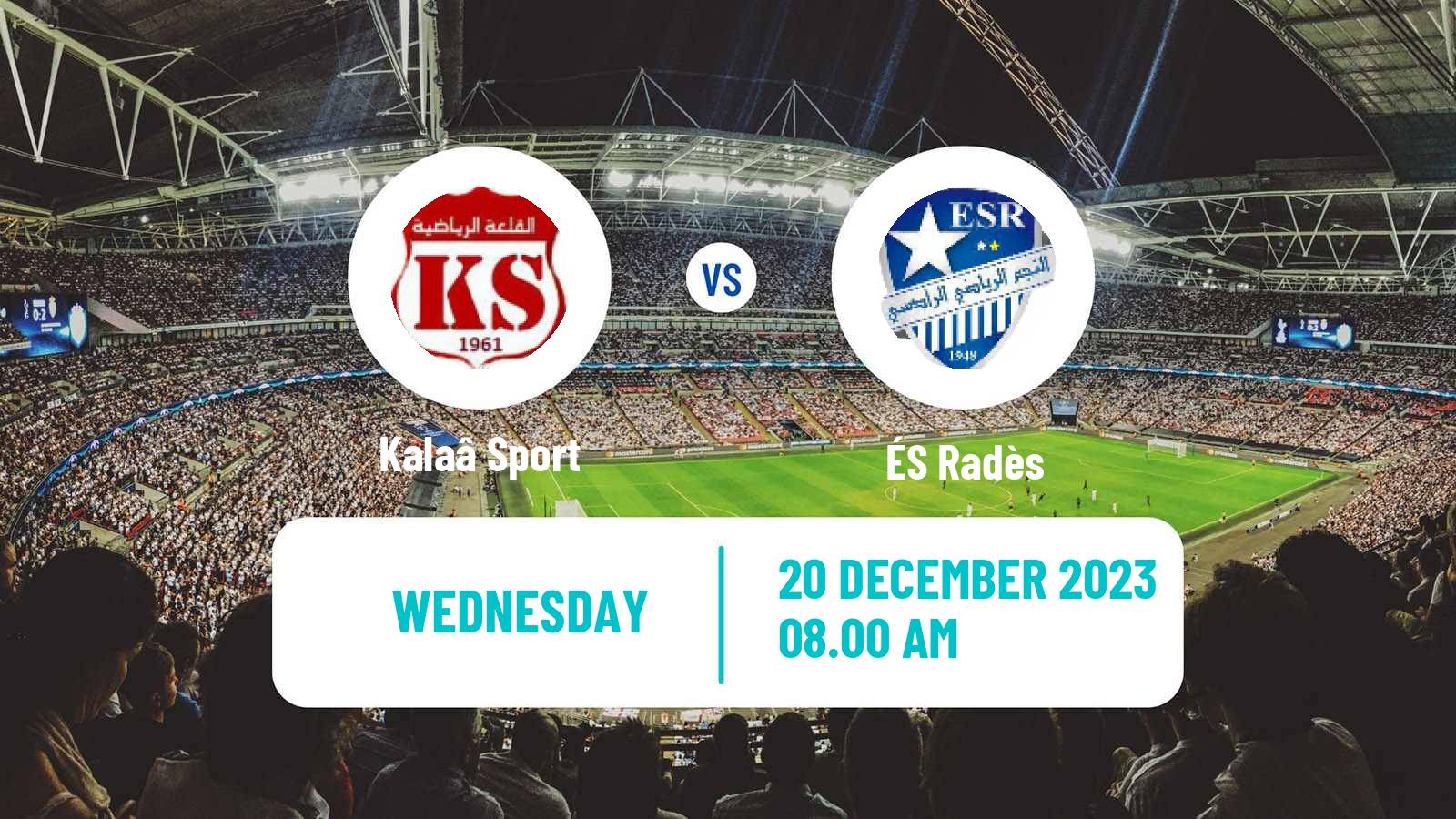 Soccer Tunisian Ligue 2 Kalaâ - Radès