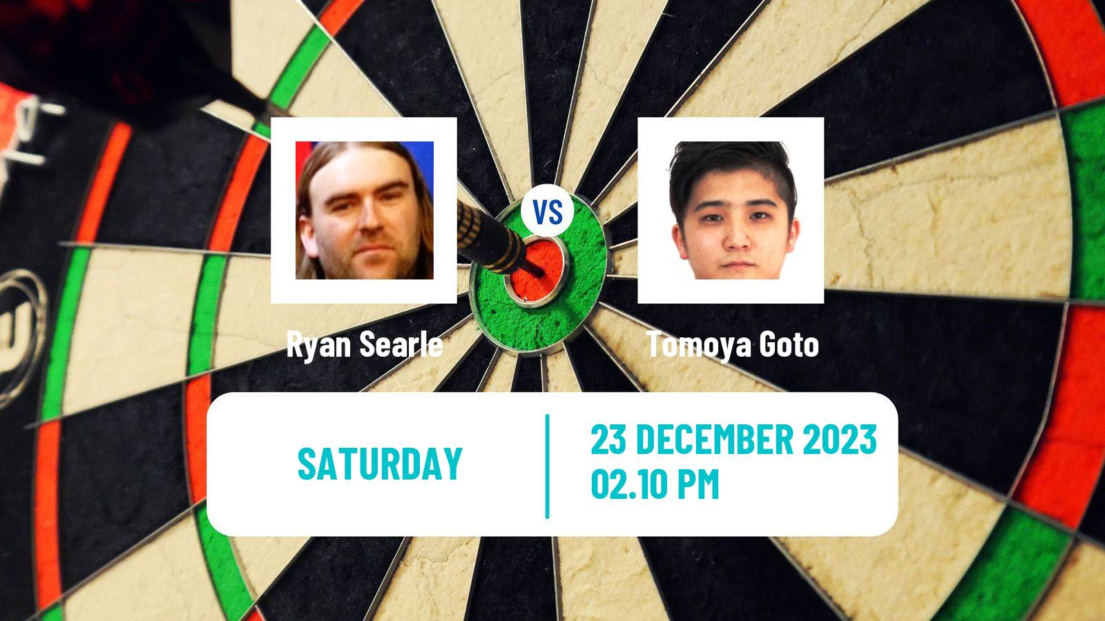 Darts PDC World Championship Ryan Searle - Tomoya Goto