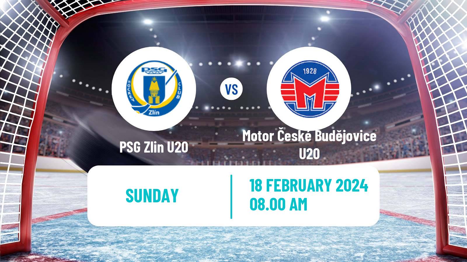 Hockey Czech ELJ Zlin U20 - Motor České Budějovice U20