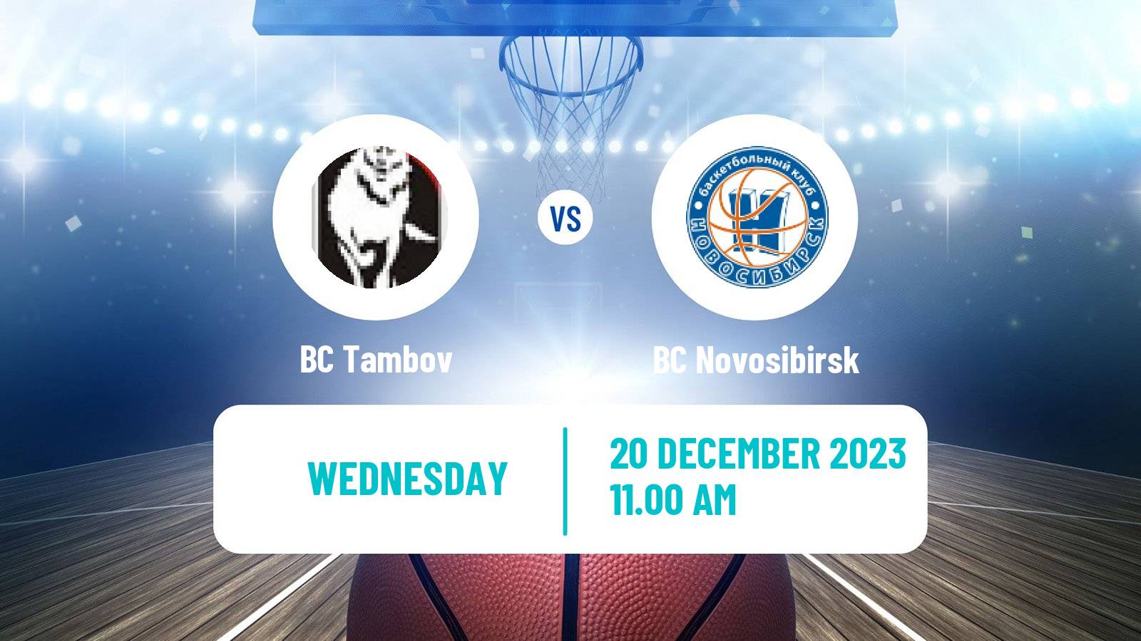 Basketball Russian Super League Basketball Tambov - BC Novosibirsk