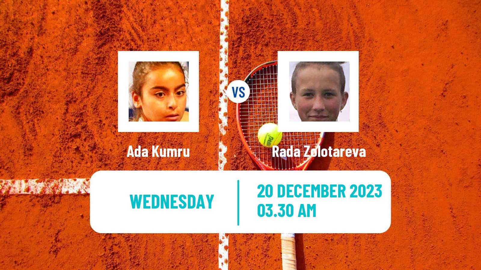 Tennis ITF W15 Antalya 23 Women Ada Kumru - Rada Zolotareva