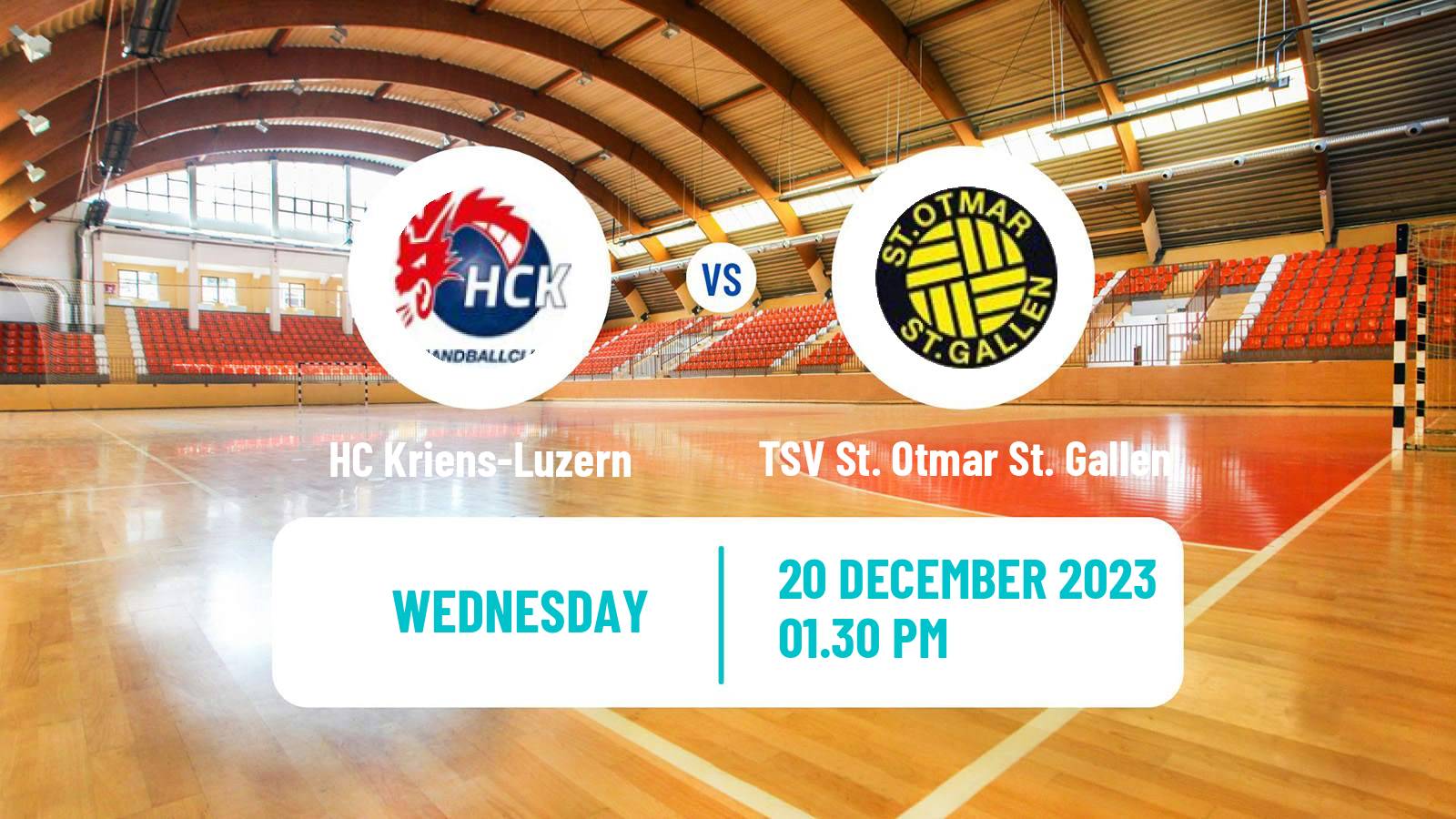 Handball Swiss NLA Handball HC Kriens-Luzern - TSV St. Otmar St. Gallen