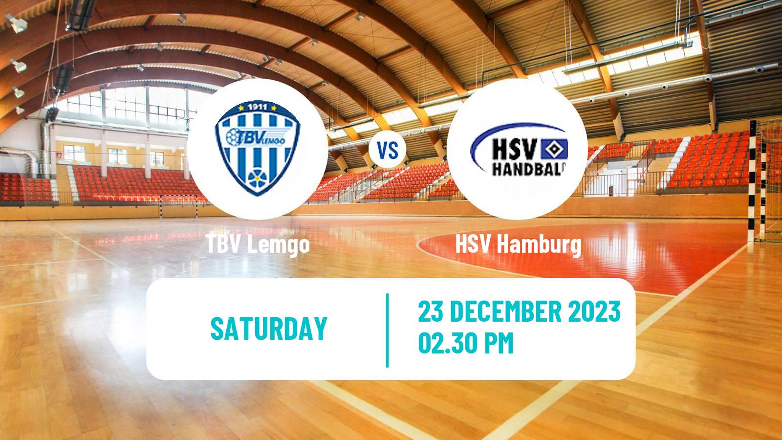 Handball German Bundesliga Handball TBV Lemgo - HSV Hamburg
