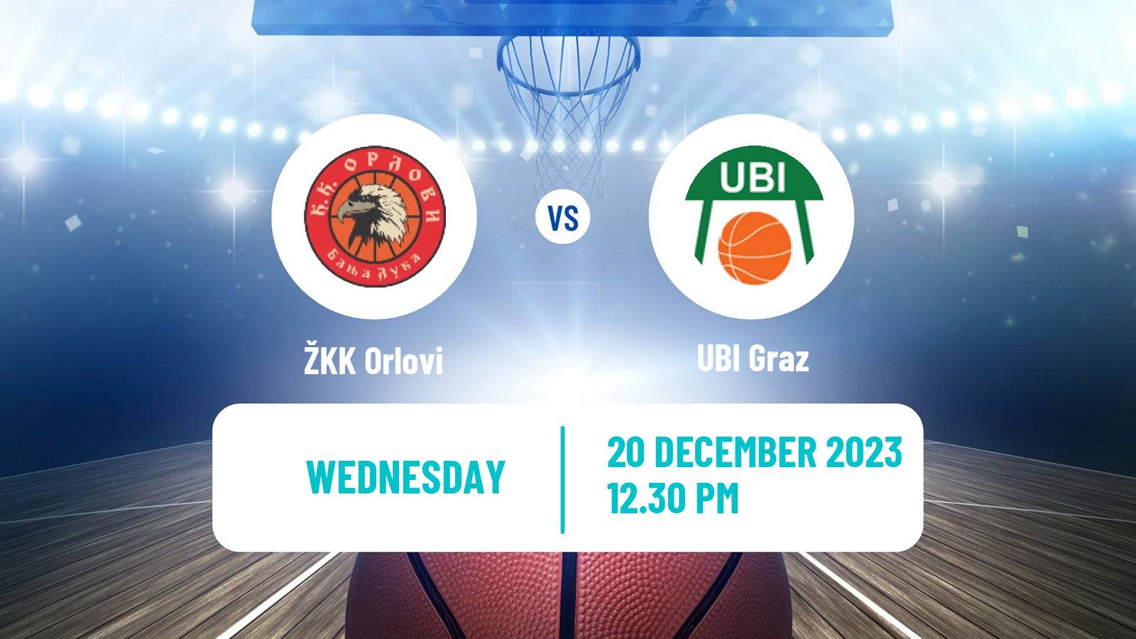 Basketball WABA League Orlovi - UBI Graz