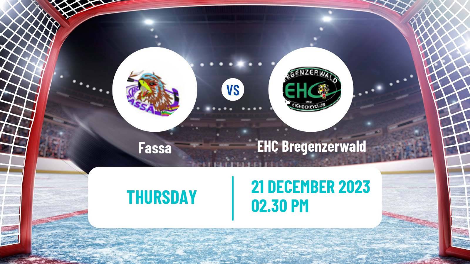 Hockey Alps Hockey League Fassa - EHC Bregenzerwald