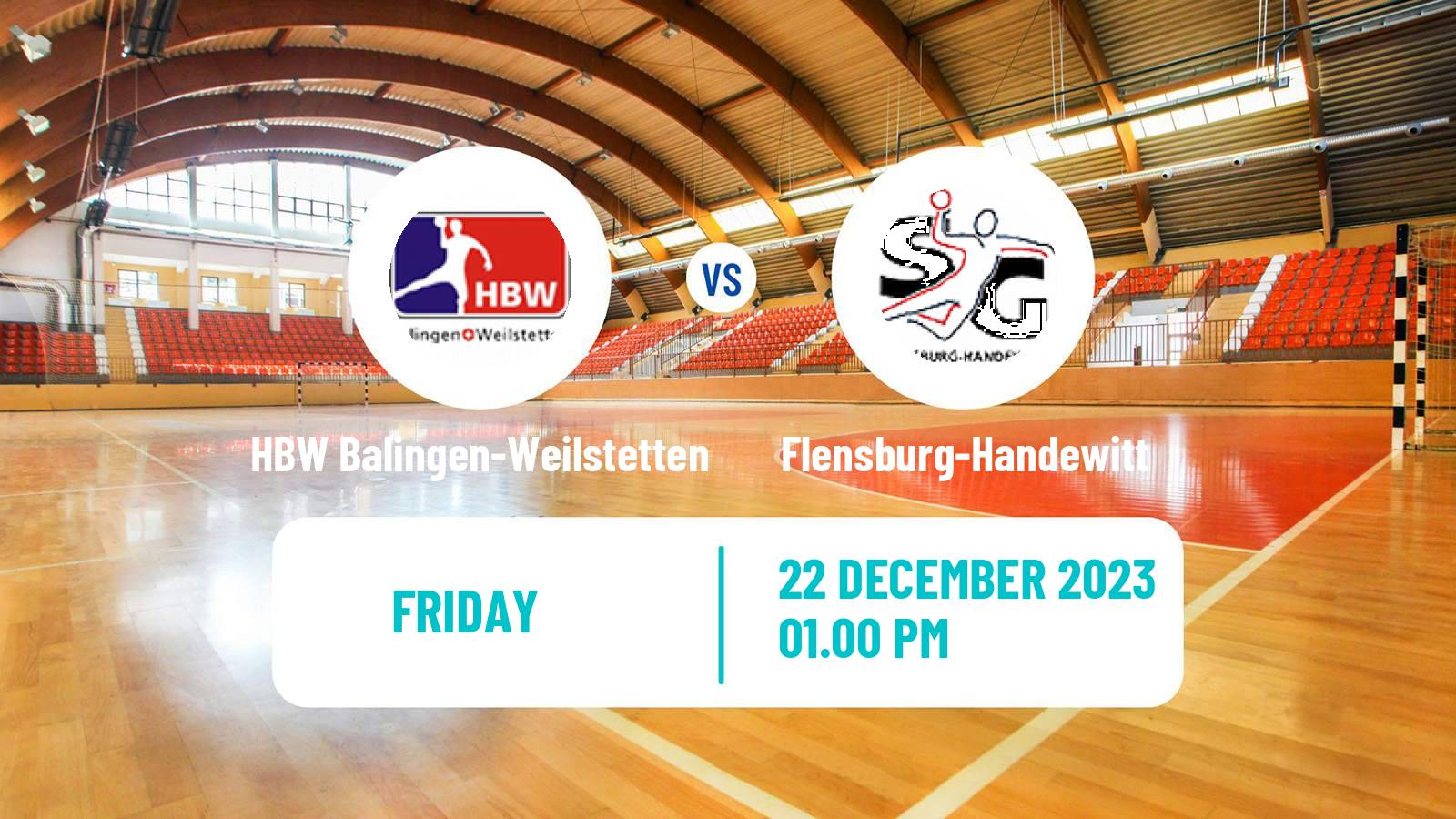 Handball German Bundesliga Handball HBW Balingen-Weilstetten - Flensburg-Handewitt