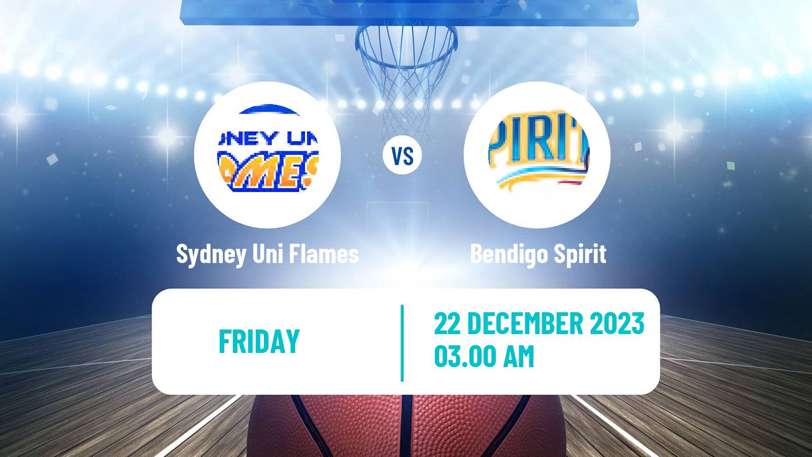 Basketball Australian WNBL Sydney Uni Flames - Bendigo Spirit