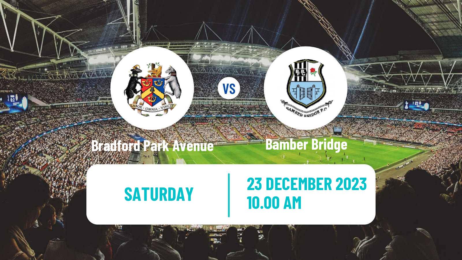 Soccer English NPL Premier Division Bradford Park Avenue - Bamber Bridge
