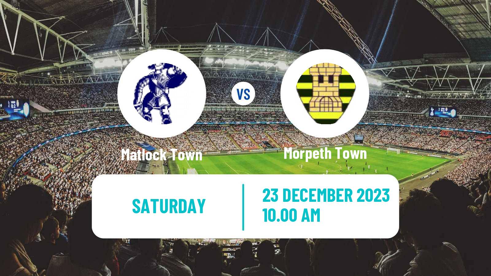 Soccer English NPL Premier Division Matlock Town - Morpeth Town