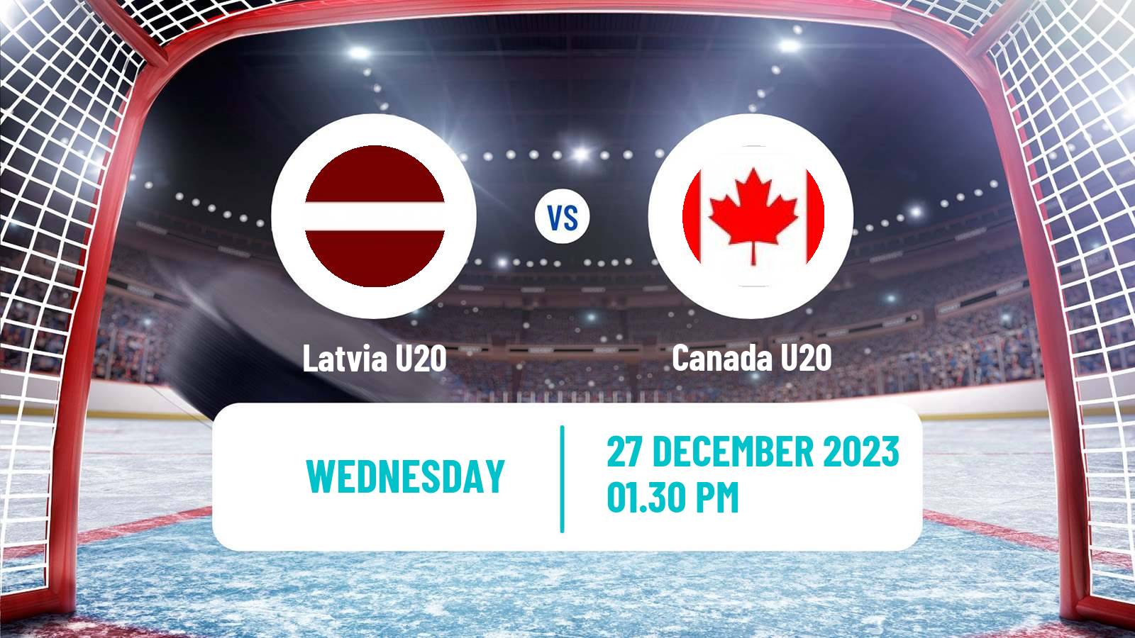 Hockey IIHF World U20 Championship Latvia U20 - Canada U20