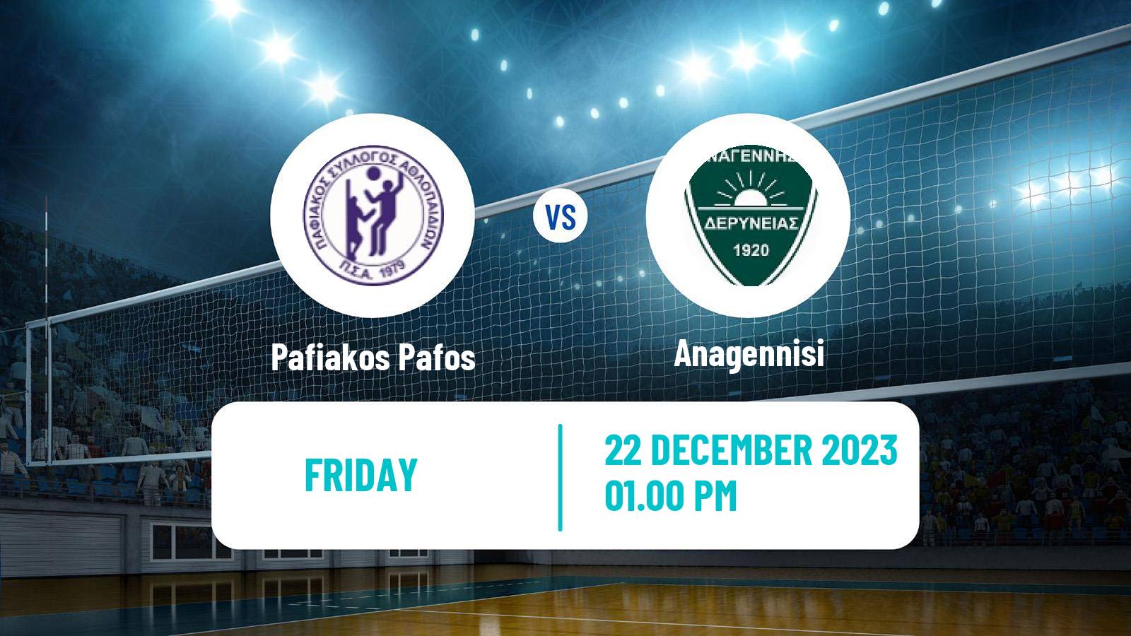 Volleyball Cypriot Championship Volleyball Pafiakos Pafos - Anagennisi