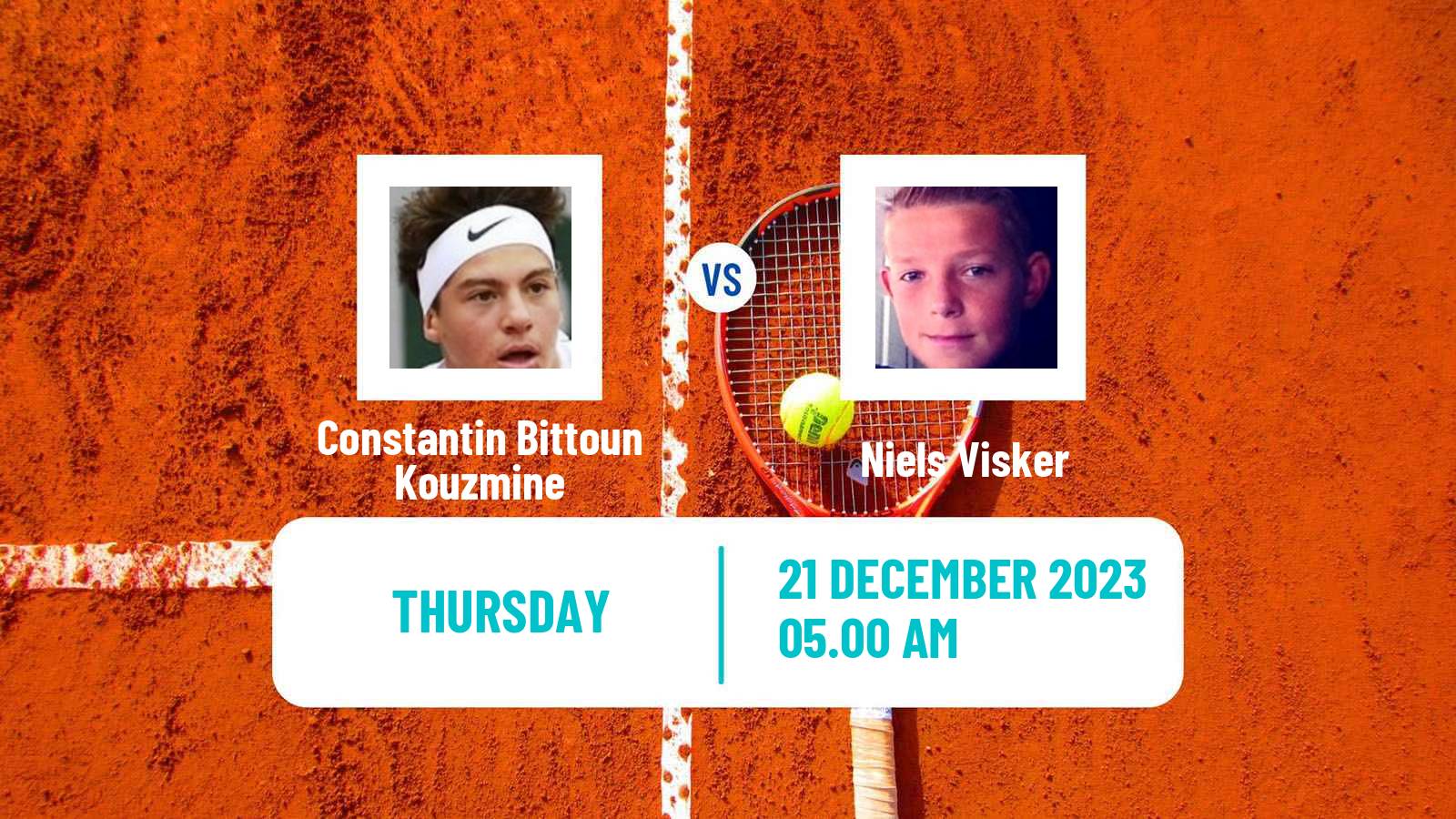 Tennis ITF M15 Monastir 51 Men 2023 Constantin Bittoun Kouzmine - Niels Visker