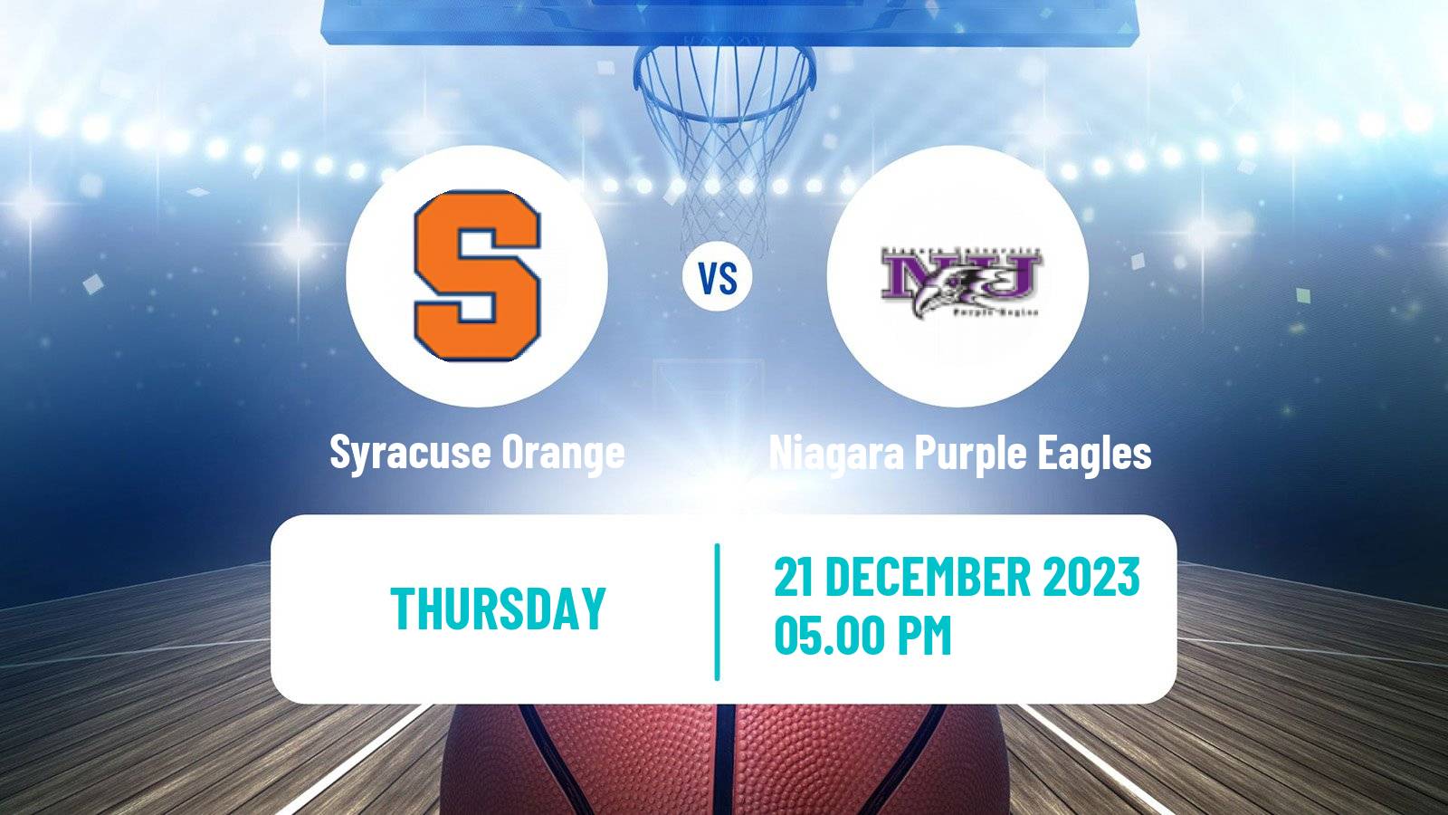 Basketball NCAA College Basketball Syracuse Orange - Niagara Purple Eagles