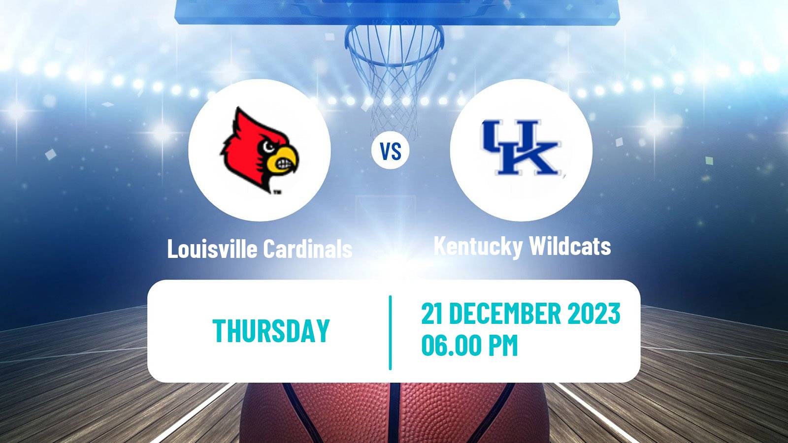 Basketball NCAA College Basketball Louisville Cardinals - Kentucky Wildcats