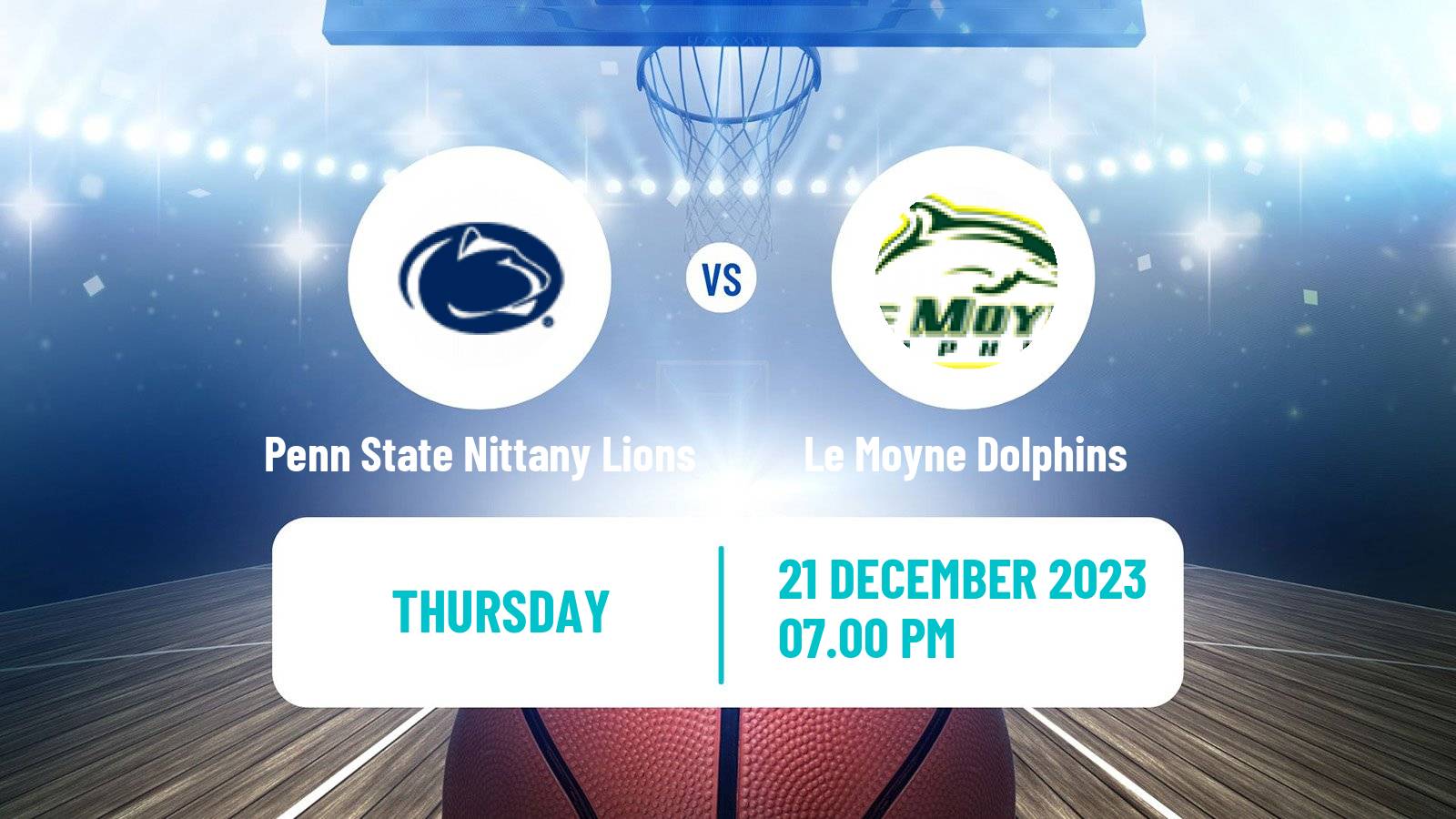 Basketball NCAA College Basketball Penn State Nittany Lions - Le Moyne Dolphins