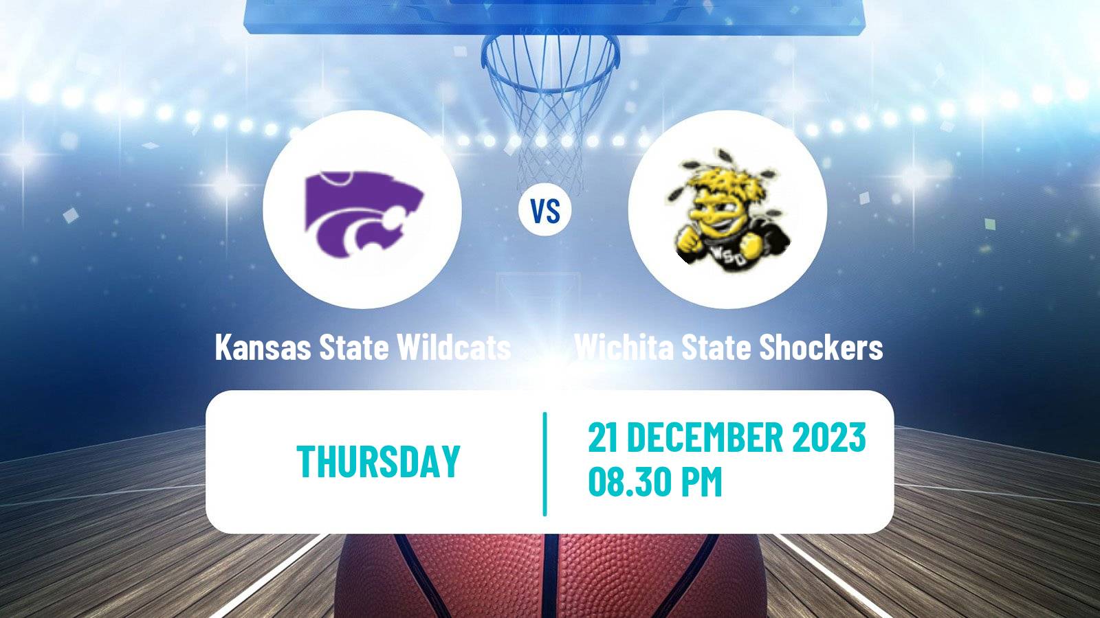 Basketball NCAA College Basketball Kansas State Wildcats - Wichita State Shockers
