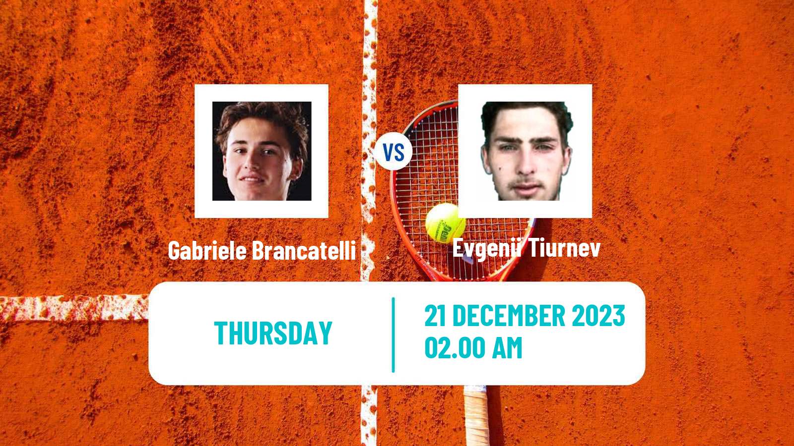 Tennis ITF M15 Antalya 21 Men Gabriele Brancatelli - Evgenii Tiurnev