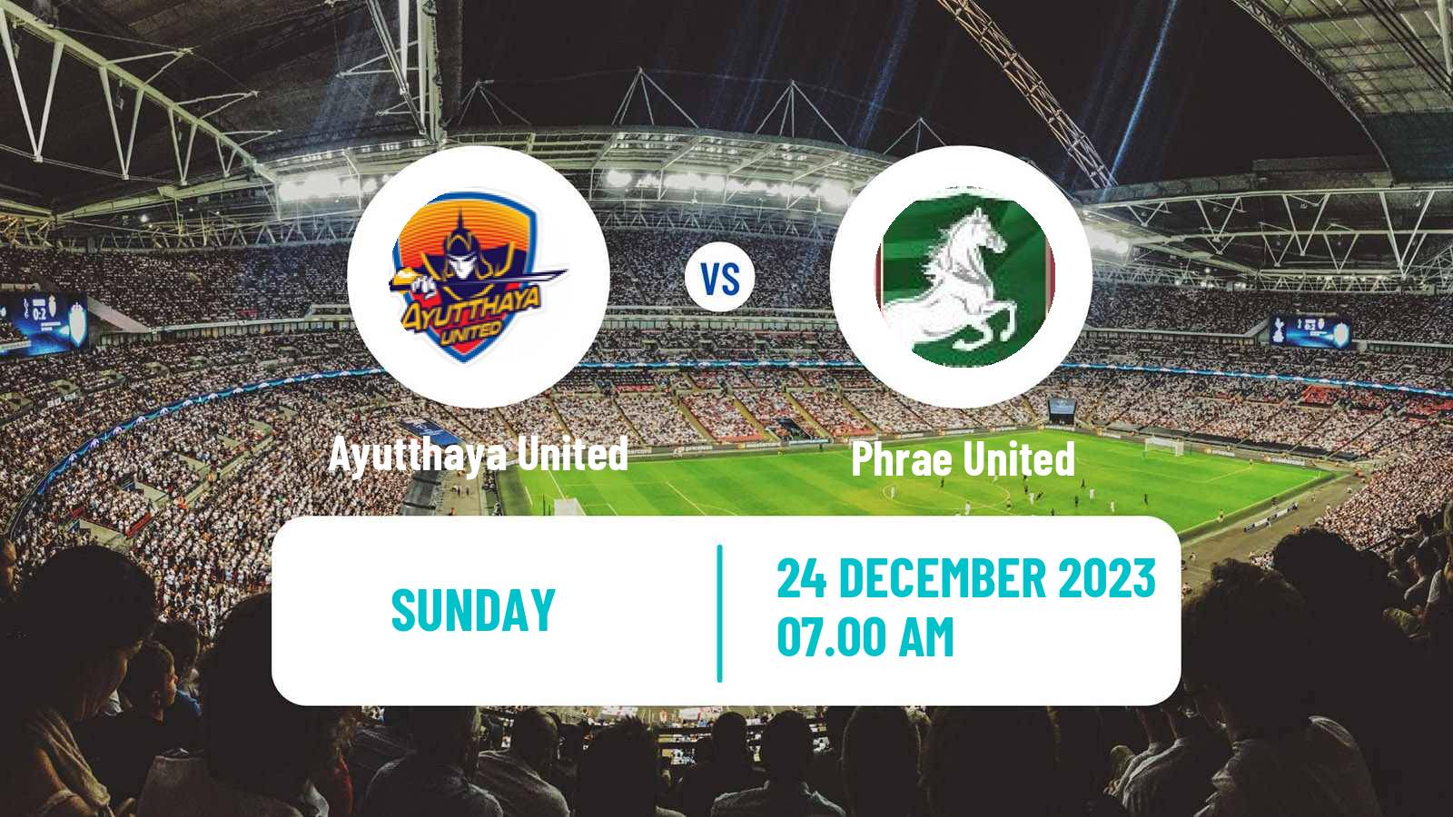 Soccer Thai League 2 Ayutthaya United - Phrae United