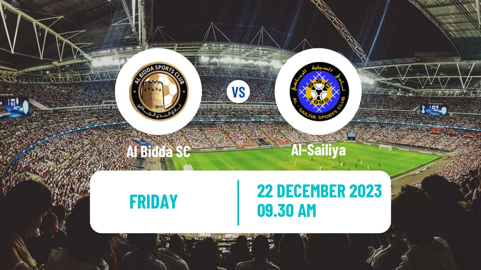 Soccer Qatar Division 2 Al Bidda - Al-Sailiya