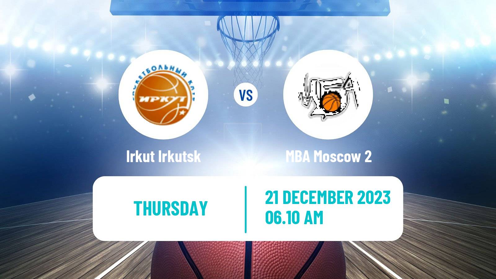 Basketball Russian Super League Basketball Irkut Irkutsk - MBA Moscow 2