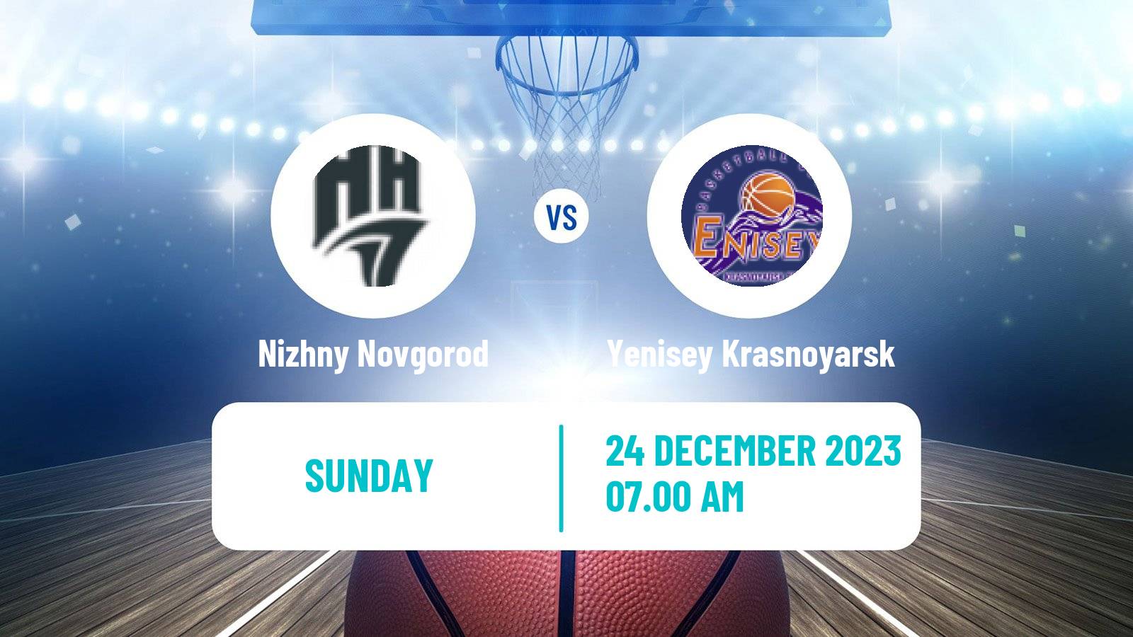 Basketball VTB United League Nizhny Novgorod - Yenisey Krasnoyarsk