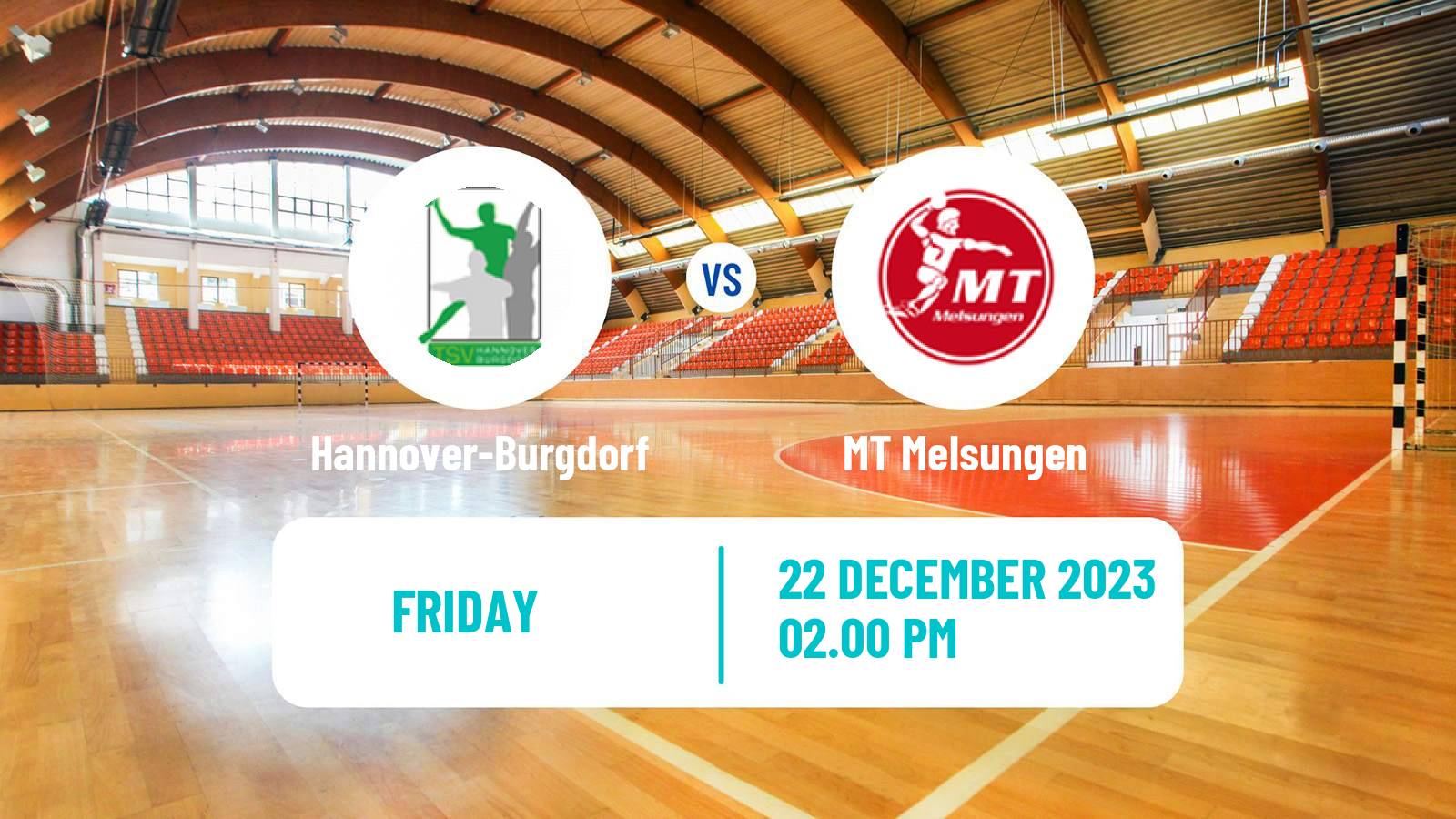 Handball German Bundesliga Handball Hannover-Burgdorf - MT Melsungen