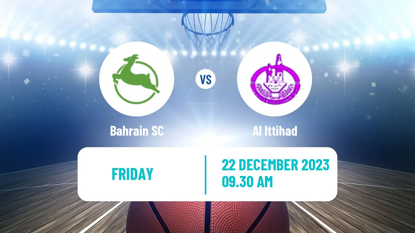 Basketball Bahraini Premier League Basketball Bahrain SC - Al Ittihad