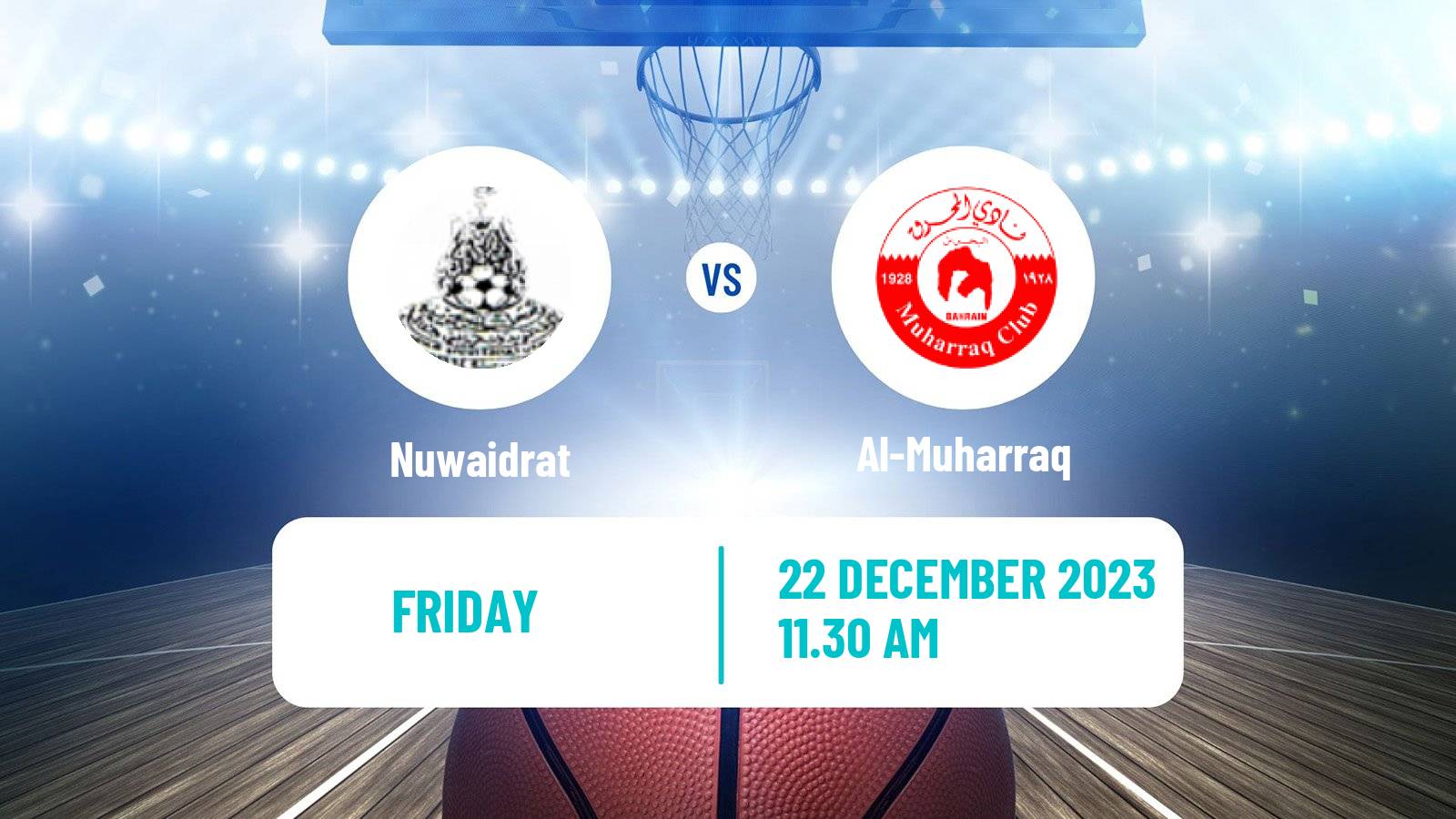 Basketball Bahraini Premier League Basketball Nuwaidrat - Al-Muharraq