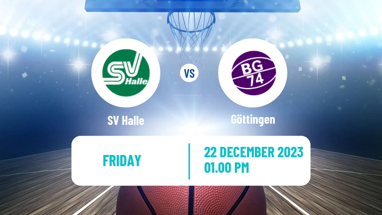 Basketball German DBBL Halle - Göttingen