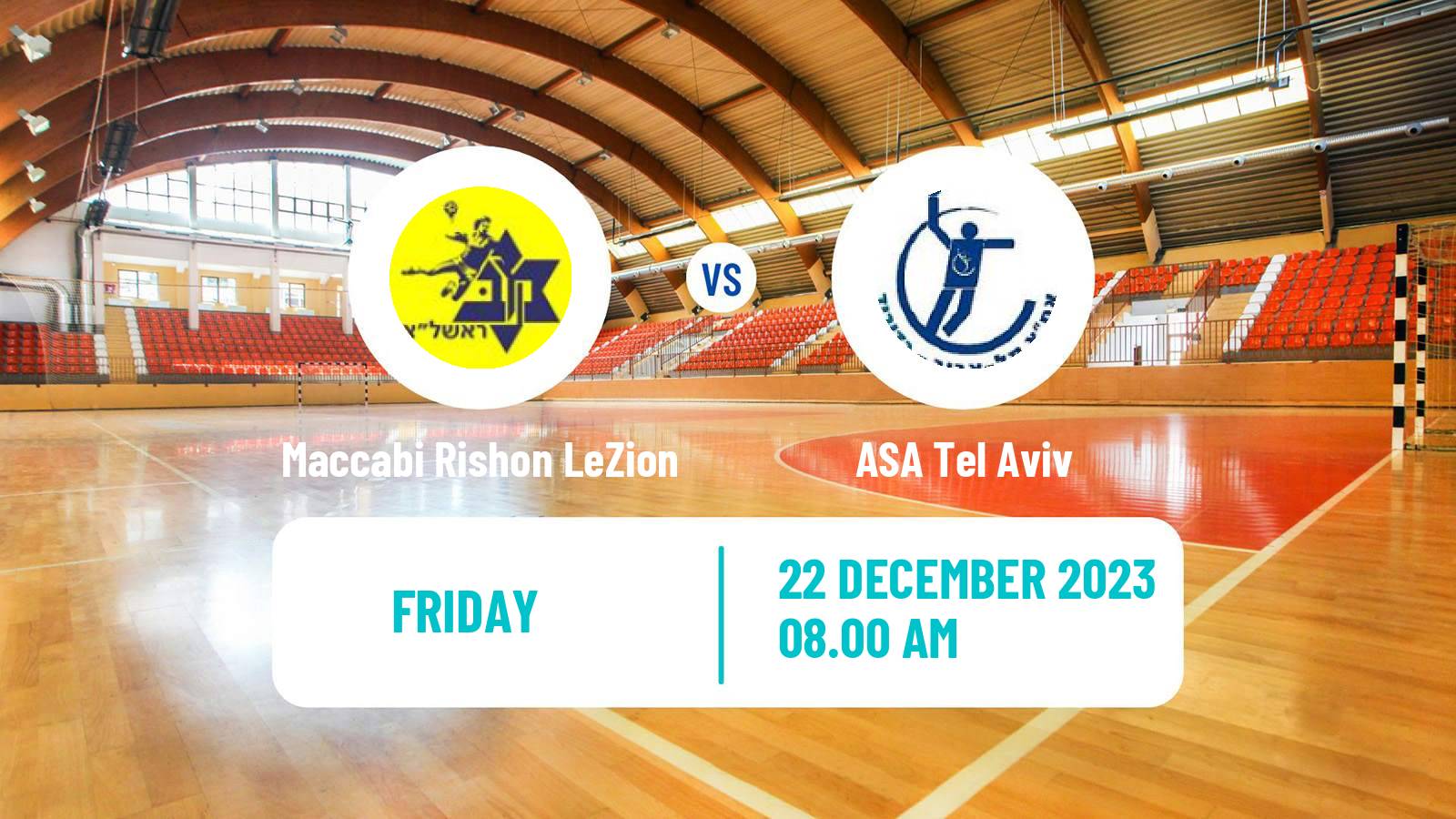 Handball Israeli Division 1 Handball Maccabi Rishon LeZion - ASA Tel Aviv