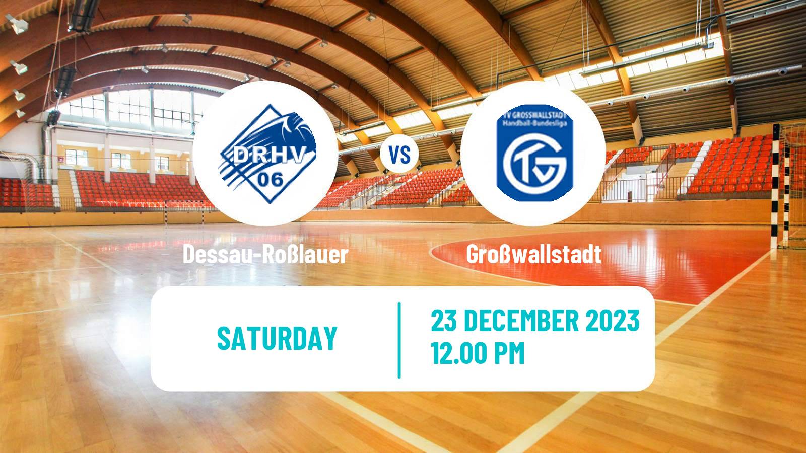Handball German 2 Bundesliga Handball Dessau-Roßlauer - Großwallstadt