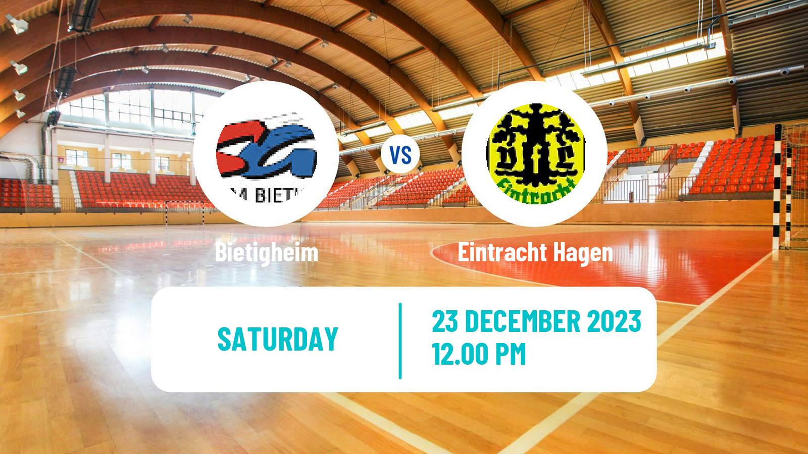 Handball German 2 Bundesliga Handball Bietigheim - Eintracht Hagen