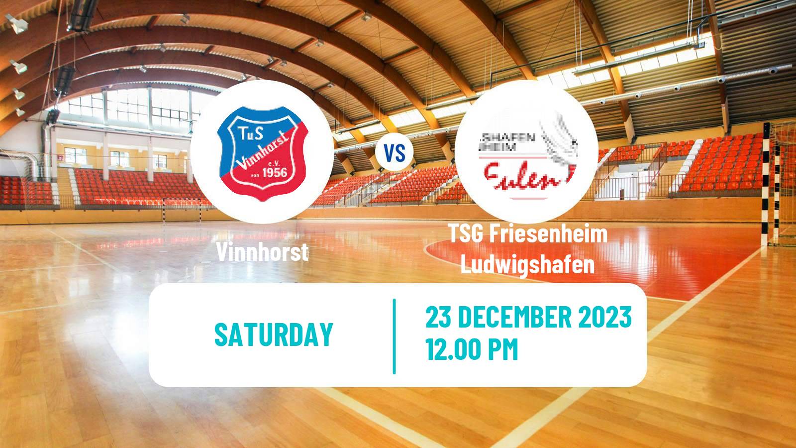 Handball German 2 Bundesliga Handball Vinnhorst - TSG Friesenheim Ludwigshafen