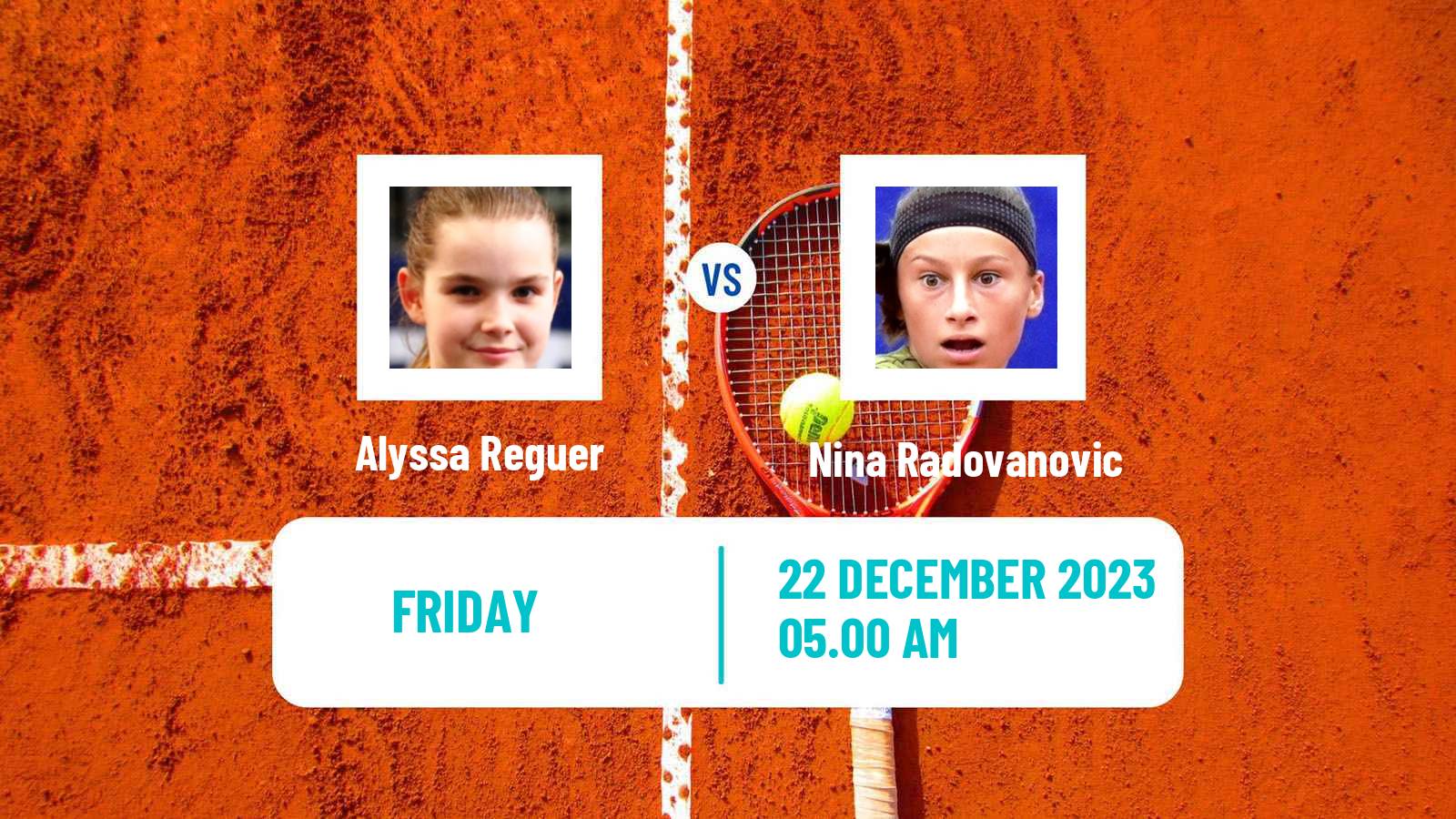 Tennis ITF W15 Monastir 43 Women Alyssa Reguer - Nina Radovanovic