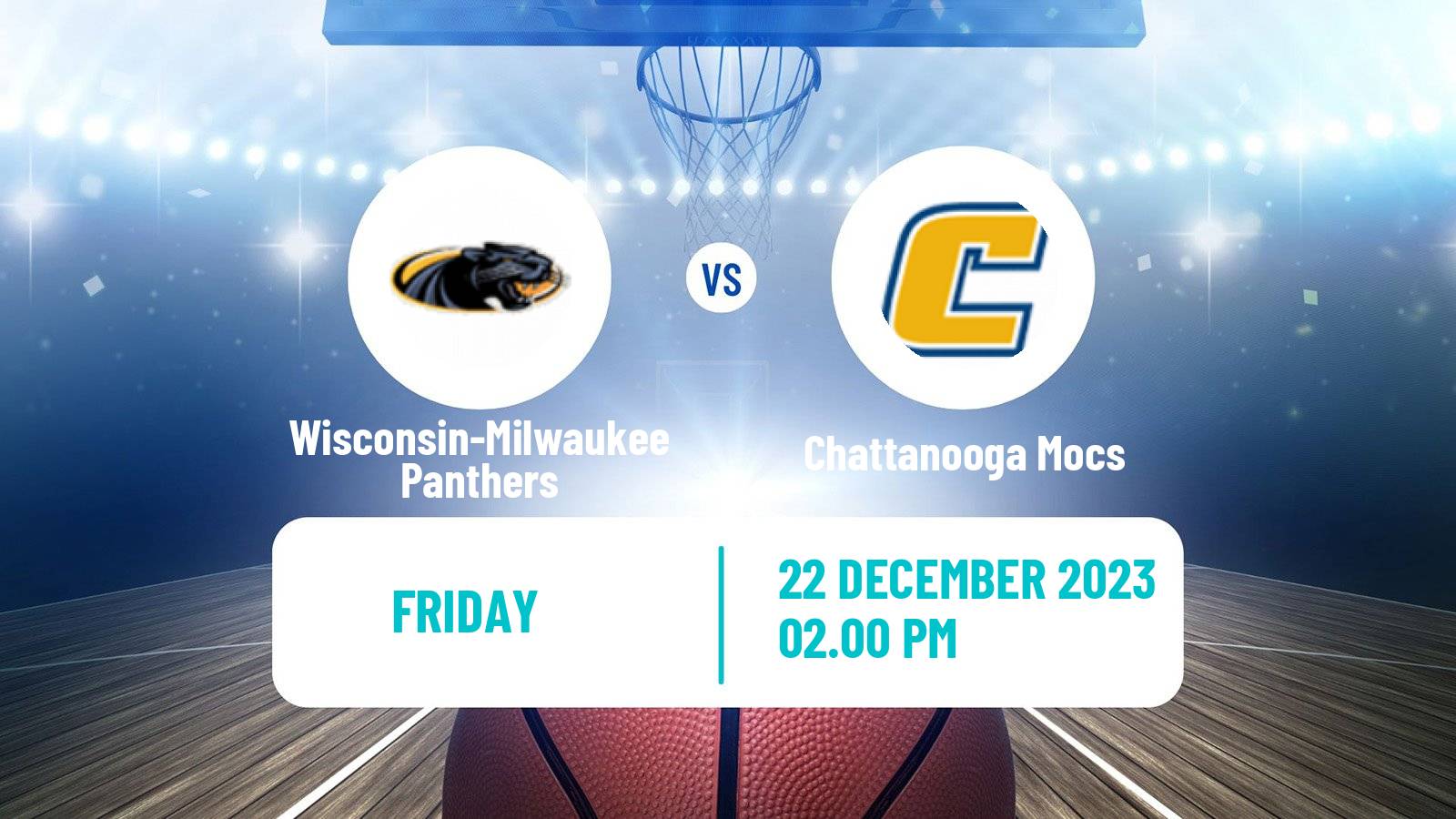 Basketball NCAA College Basketball Wisconsin-Milwaukee Panthers - Chattanooga Mocs