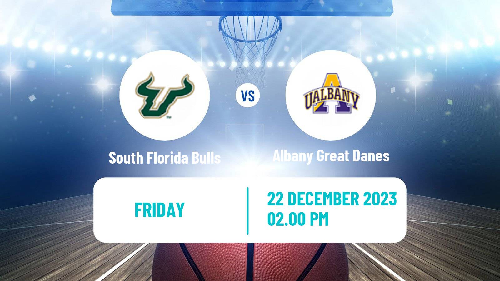 Basketball NCAA College Basketball South Florida Bulls - Albany Great Danes