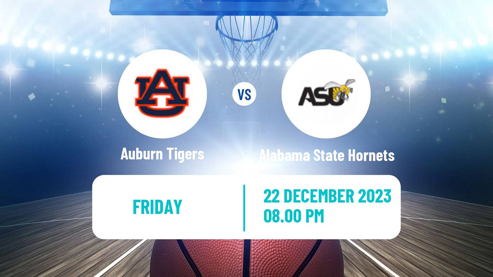 Basketball NCAA College Basketball Auburn Tigers - Alabama State Hornets
