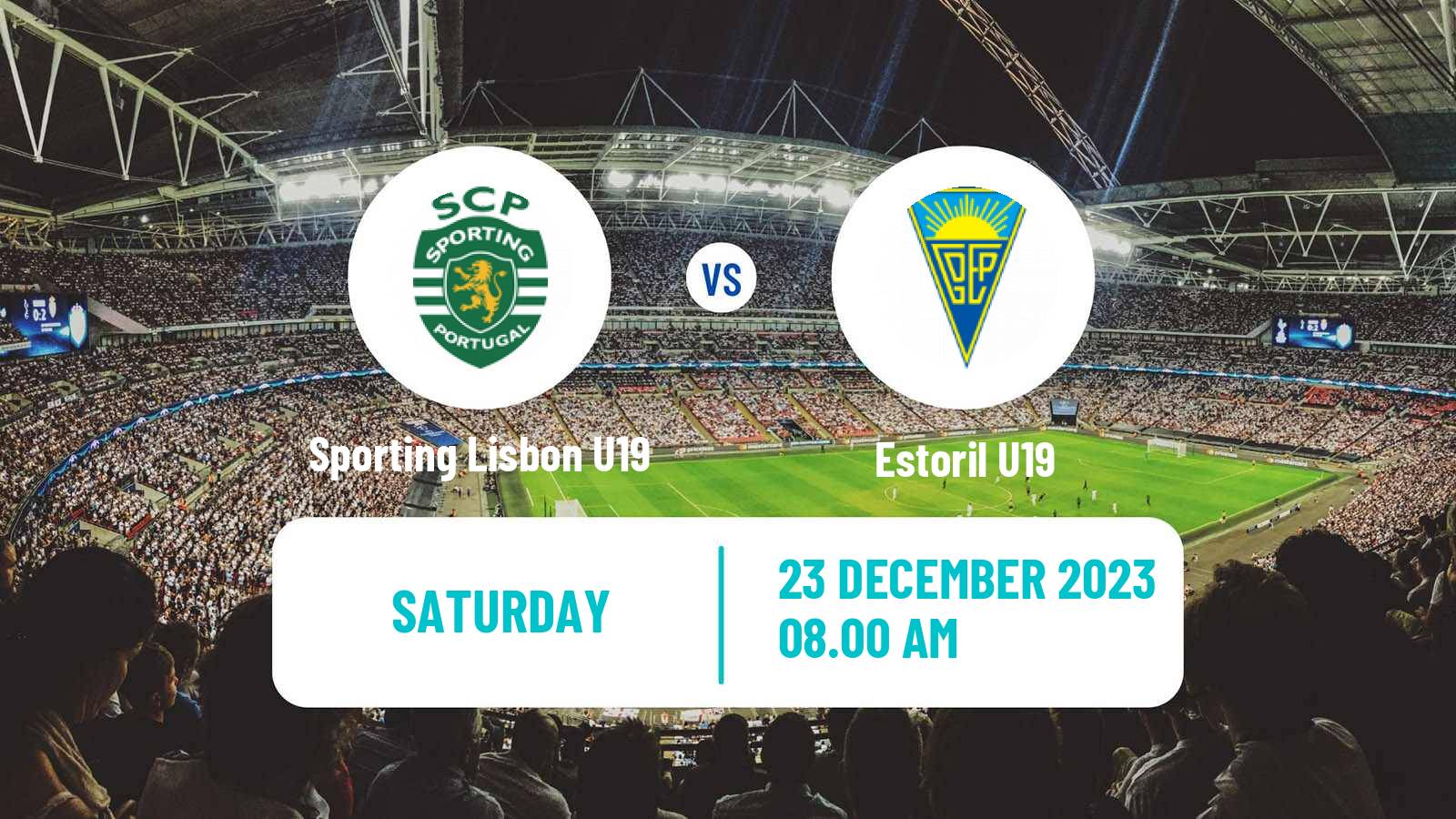 Soccer Portuguese Campeonato Nacional U19 Sporting Lisbon U19 - Estoril U19