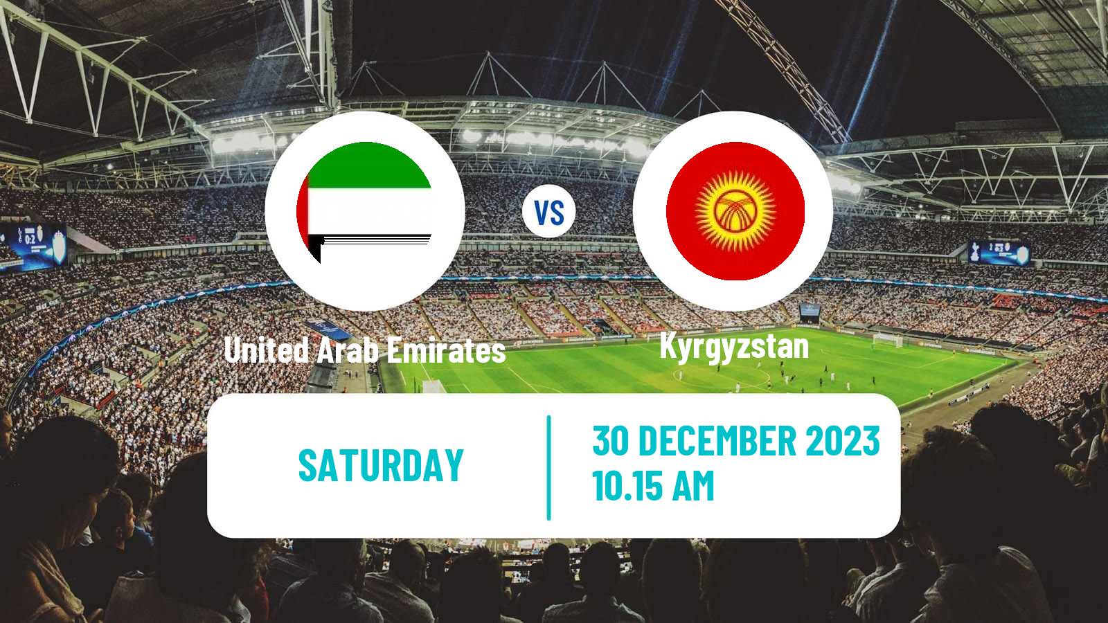 Soccer Friendly United Arab Emirates - Kyrgyzstan