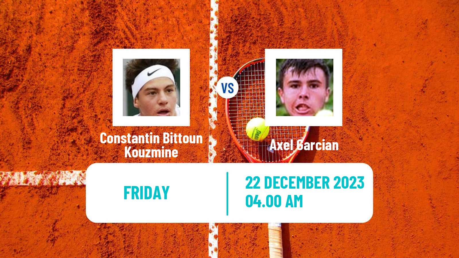 Tennis ITF M15 Monastir 51 Men Constantin Bittoun Kouzmine - Axel Garcian