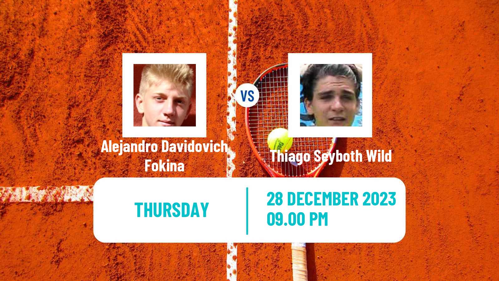 Tennis ATP United Cup Alejandro Davidovich Fokina - Thiago Seyboth Wild