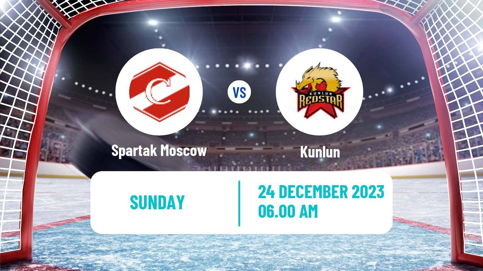 Hockey KHL Spartak Moscow - Kunlun