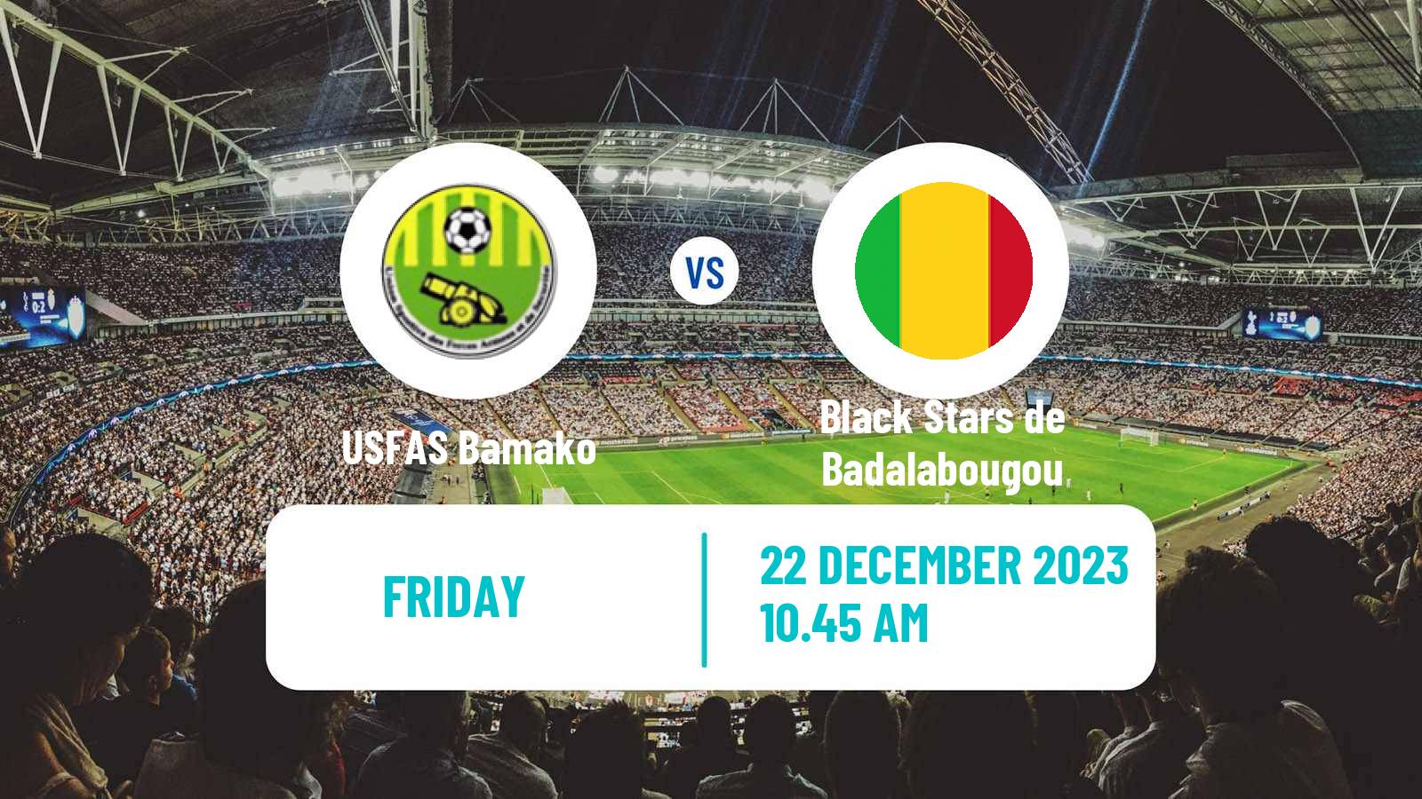 Soccer Malian Première Division USFAS Bamako - Black Stars de Badalabougou